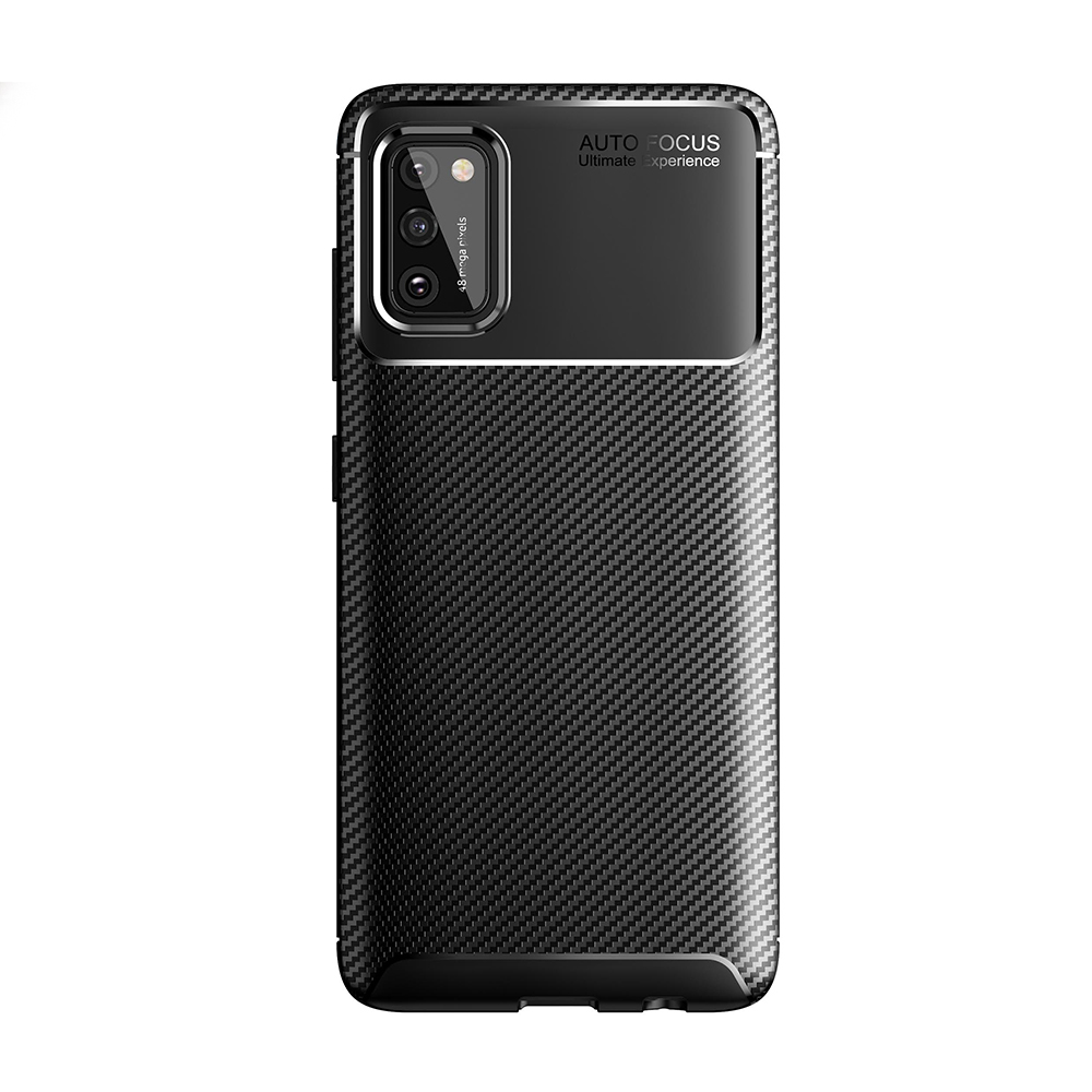 KNY Samsung Galaxy A02S Klf Karbon Desenli Lux Negro Silikon