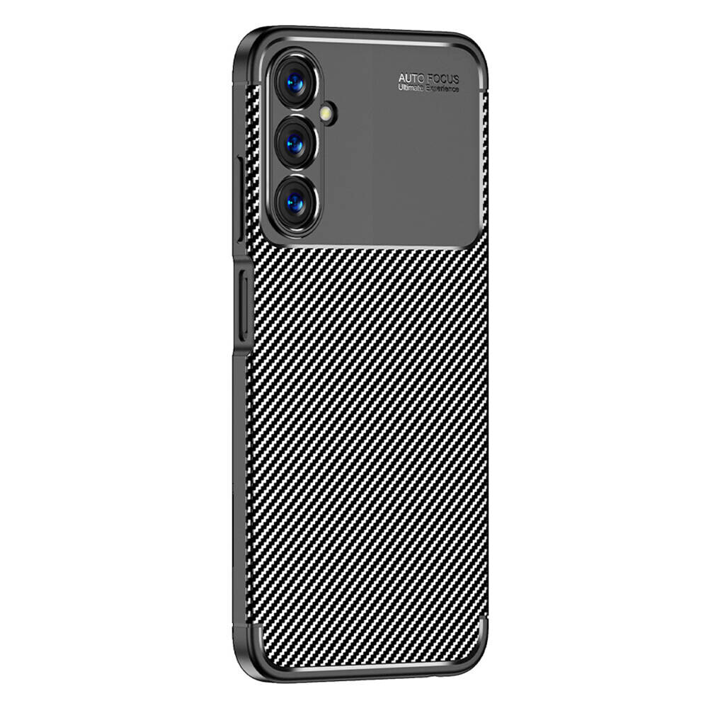 KNY Samsung Galaxy A05S Kılıf Karbon Desenli Lux Negro Silikon