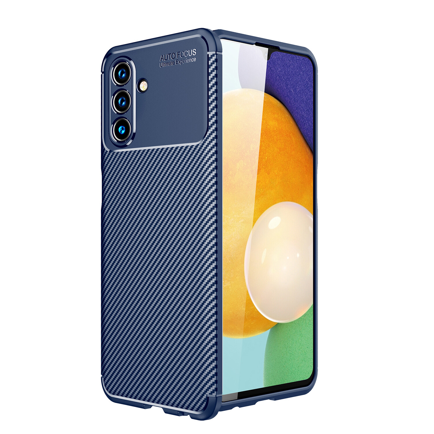 KNY Samsung Galaxy A13 5G Kılıf Karbon Desenli Lux Negro Silikon