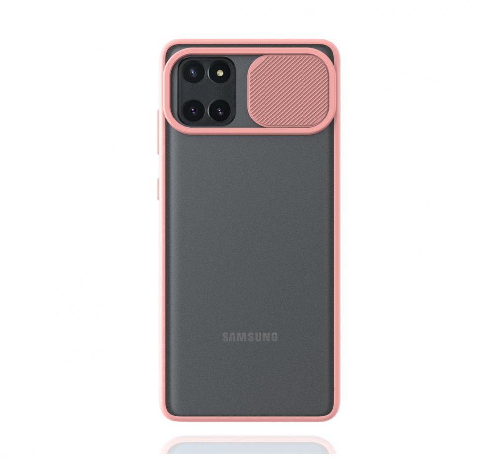 KNY Samsung Galaxy A81 Note 10 Lite Klf Silikon Kenarl Kamera Korumal Lensi Kapak