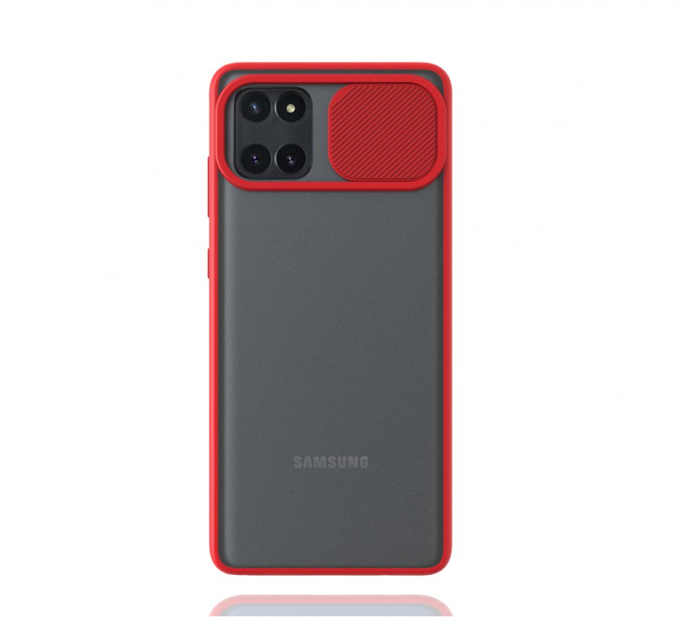 KNY Samsung Galaxy A81 Note 10 Lite Klf Silikon Kenarl Kamera Korumal Lensi Kapak