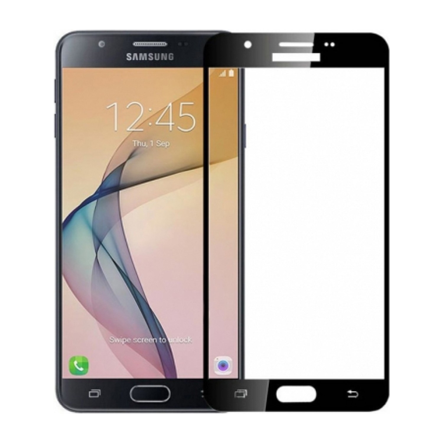 KNY Samsung Galaxy J4 İçin Full Yapışan 5D Fiber Nano Siyah