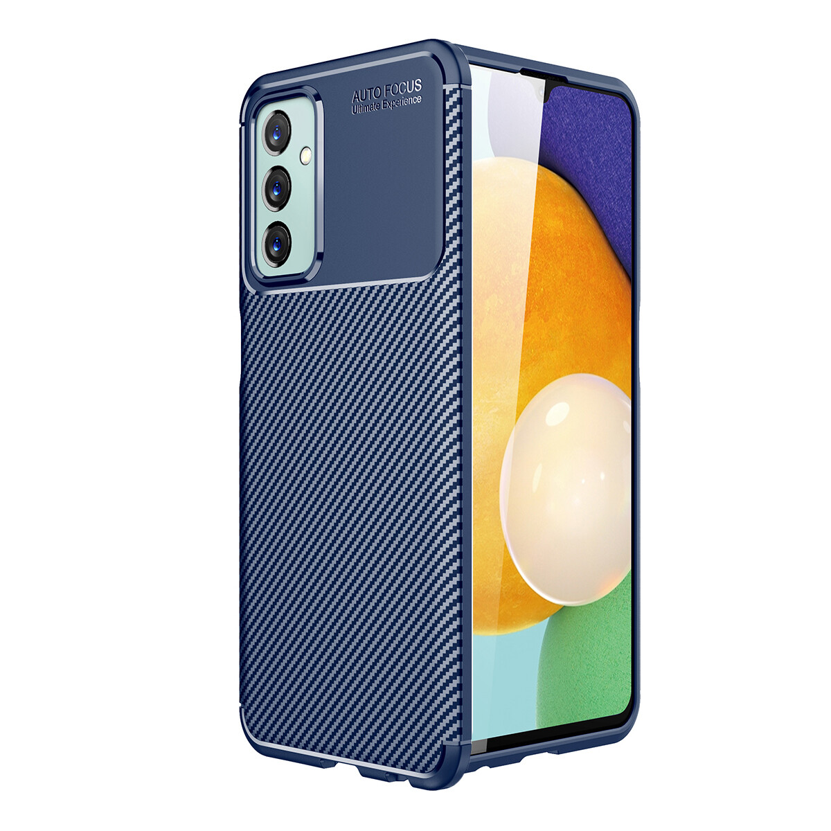 KNY Samsung Galaxy M23 Klf Karbon Desenli Lux Negro Silikon