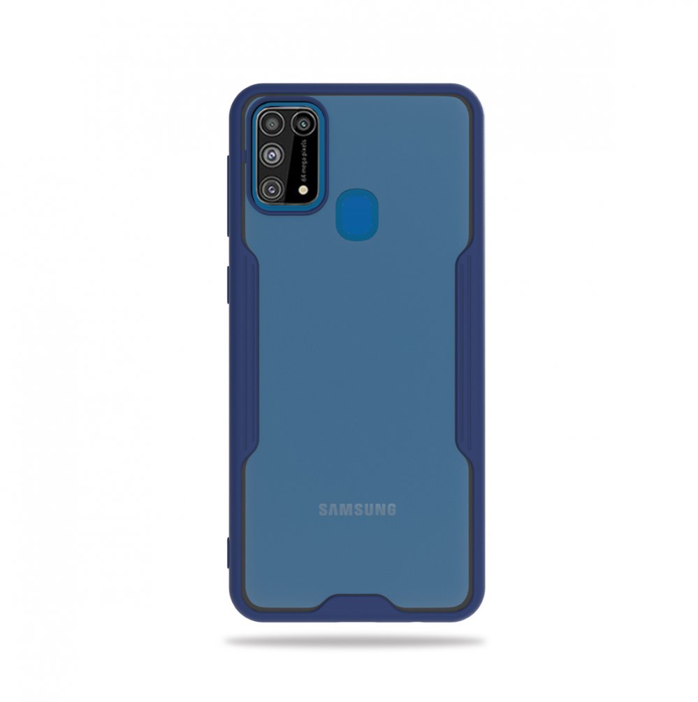 KNY Samsung Galaxy M31 Kılıf Silikon Kenarlı Ultra Koruma Parfe Kapak
