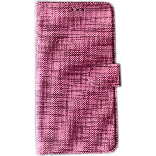 KNY Samsung Galaxy Note 10 Kılıf Kumaş Desenli Cüzdanlı Standlı Kapaklı Kılıf