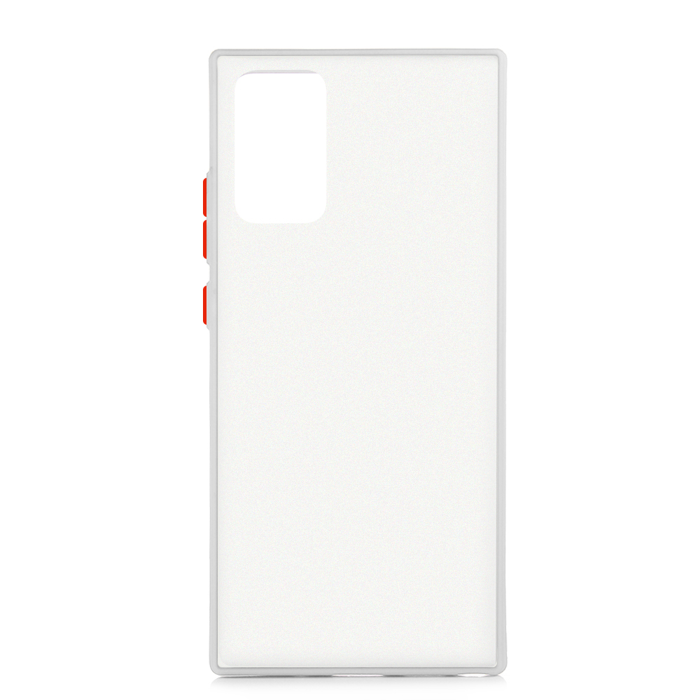 KNY Samsung Galaxy Note 20 Klf Renkli Kenarl Buzlu Sert Fri Kapak