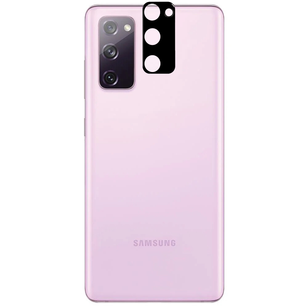 KNY Samsung Galaxy S20 FE in Full Yapan 3D Kamera Cam Koruyucusu Siyah