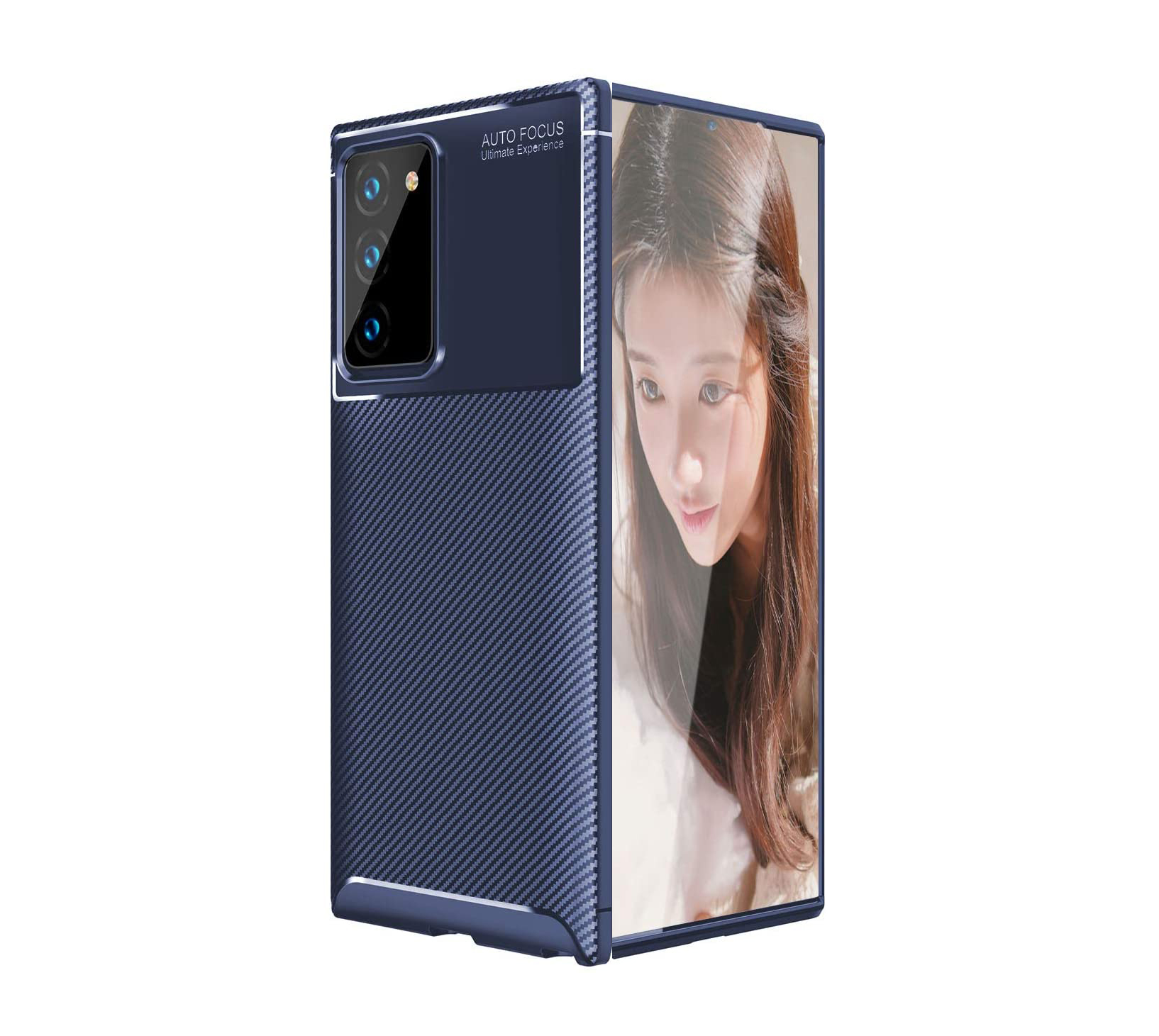 KNY Samsung Galaxy S20FE Klf Karbon Desenli Lux Negro Silikon