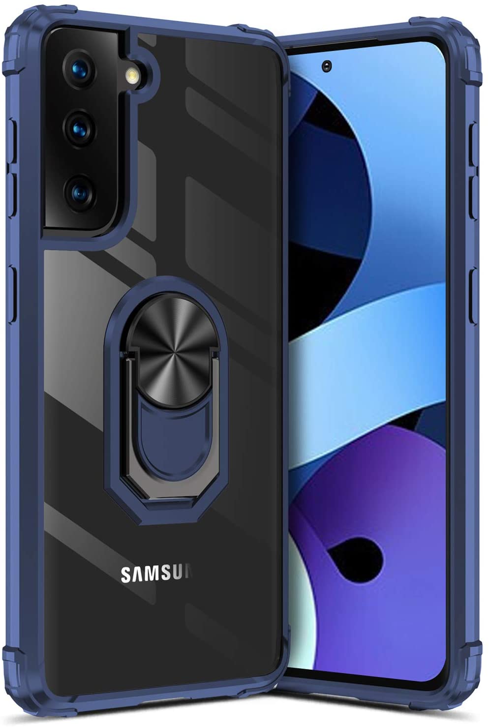 KNY Samsung Galaxy S21 Klf Yzkl Manyetik effaf Mola Kapak