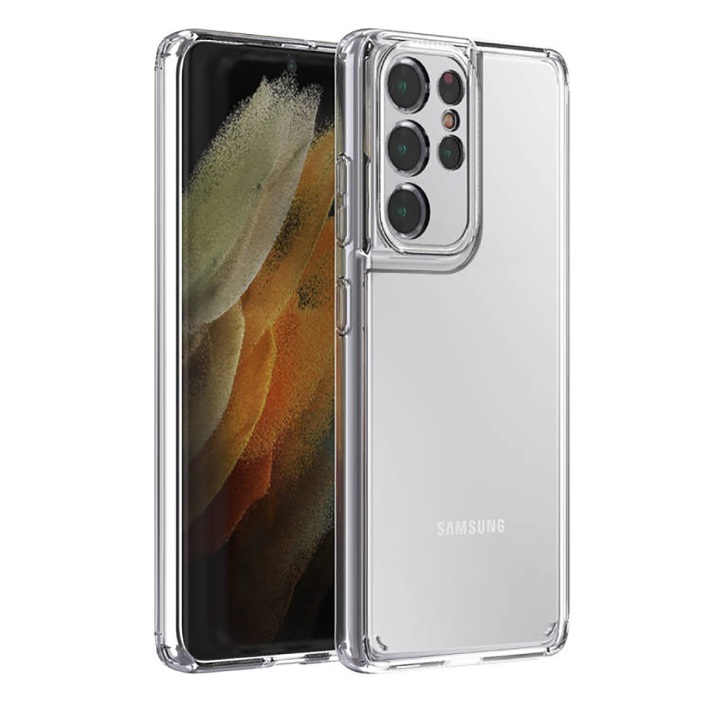 KNY Samsung Galaxy S21 Ultra Klf Ultra Koruma Kamera Korumal effaf Silikon