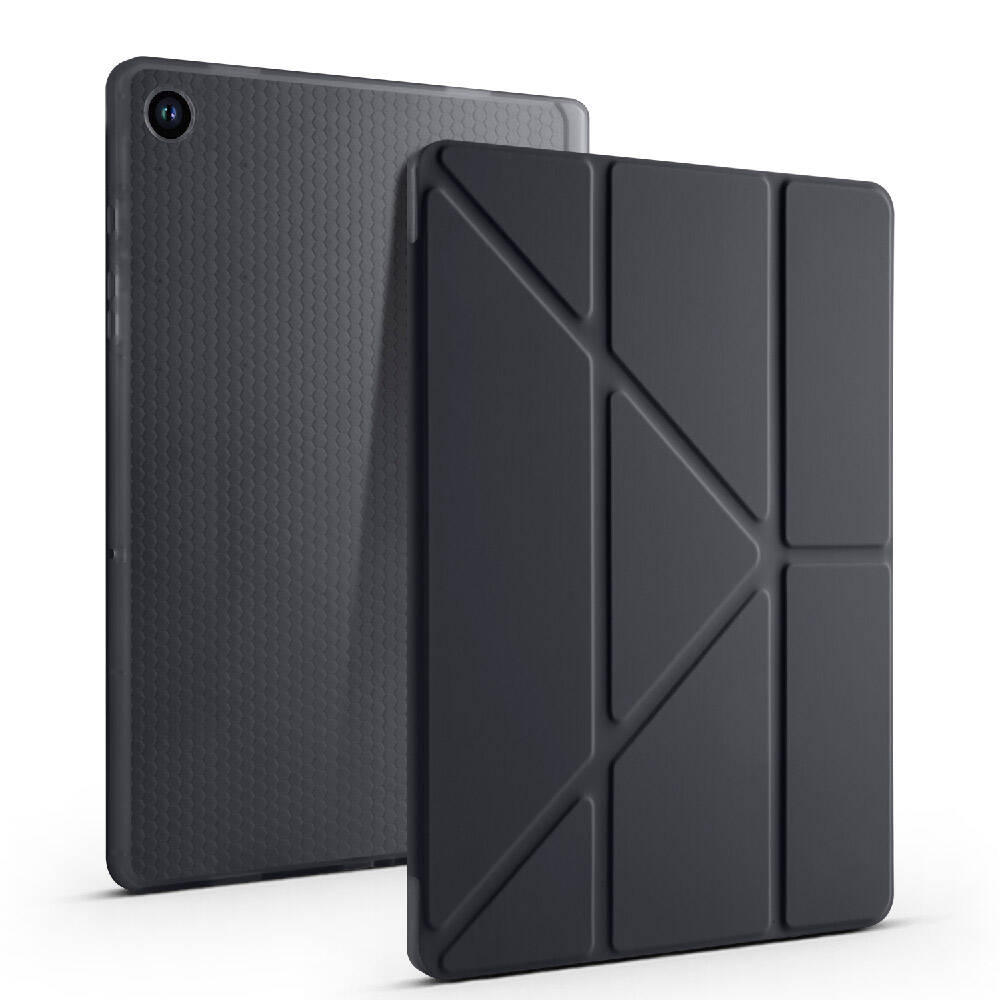 KNY Samsung Galaxy Tab A9 SM-X110 Klf Kalem Koymal Arkas Silikon Standl TriFolding Klf