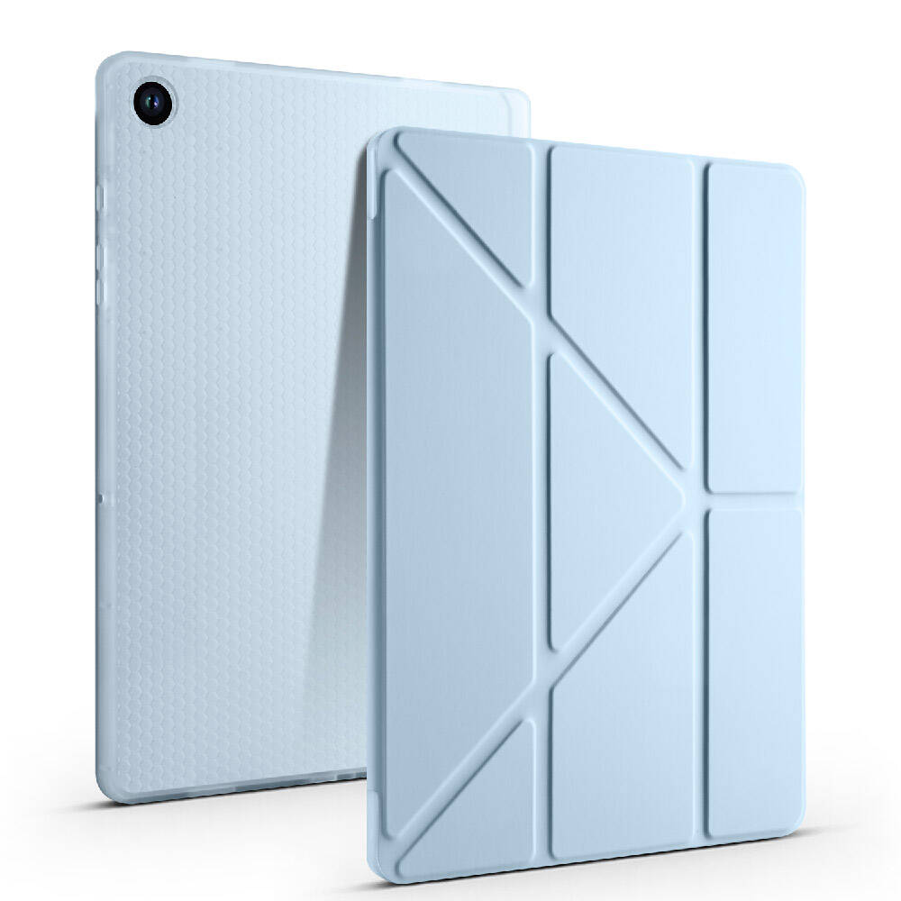 KNY Samsung Galaxy Tab A9 SM-X110 Klf Kalem Koymal Arkas Silikon Standl TriFolding Klf