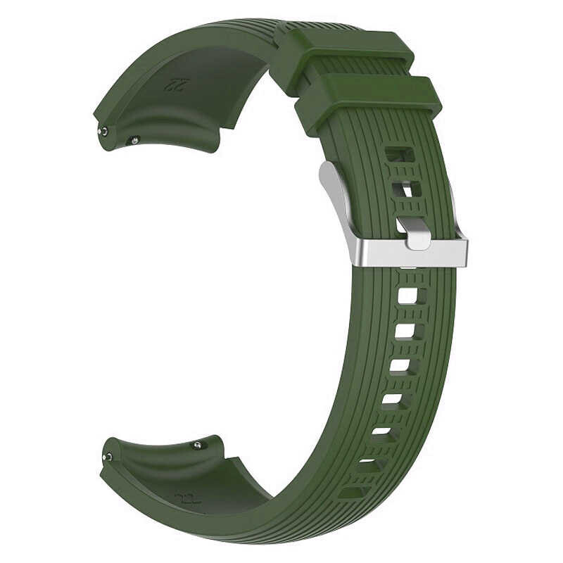 KNY Spovan Watch 4 Pro in 22 MM izgili Desenli Ayarlanabilir Renkli Slikon Kay-Kordon KRD-18