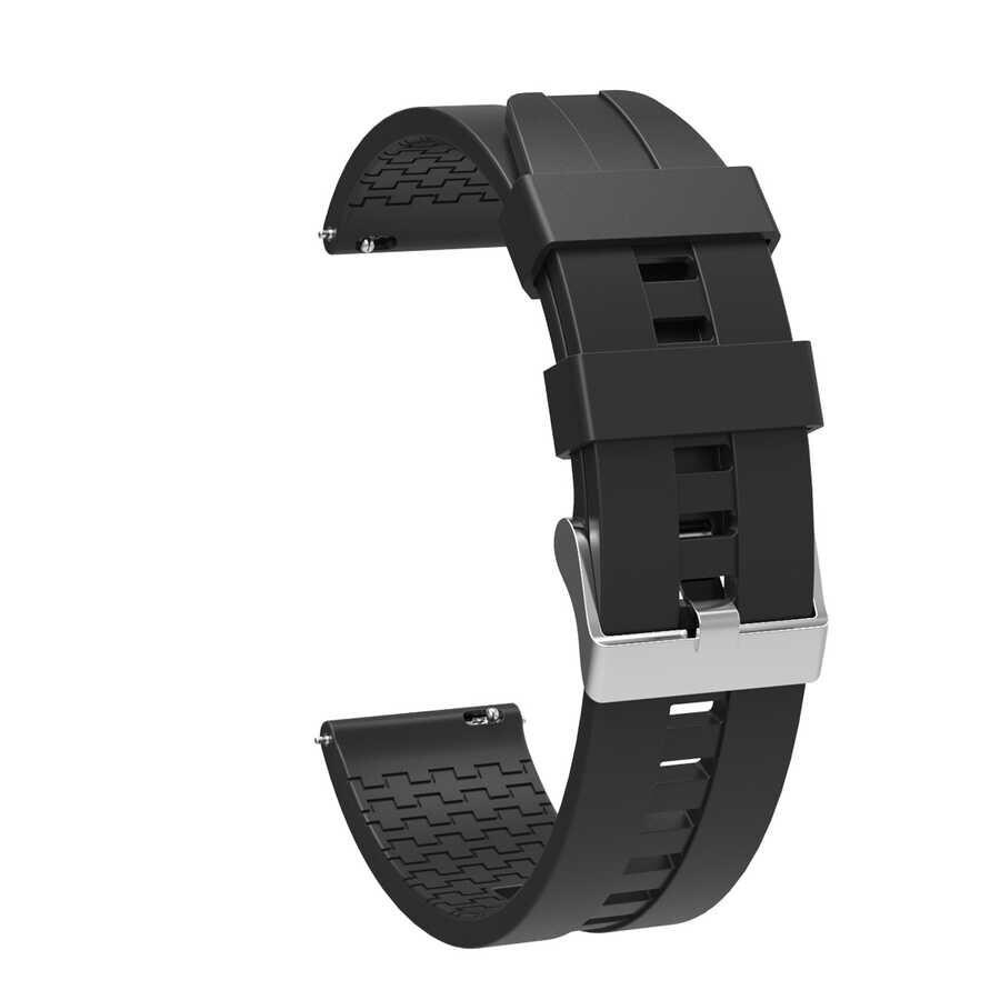 KNY Spovan Watch 4 Pro in 22 MM Standart Model 7 Kademeli Ayarlanabilir Renkli Silikon Kay-Kordon KRD-23