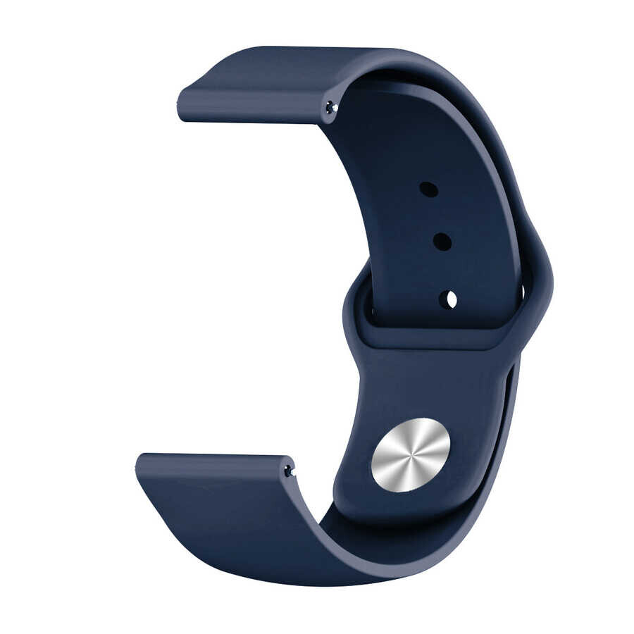 KNY Spovan Watch 4 Pro in 22 MM Standart Model Renkli Ayarlanabilir Silikon Kay-Kordon KRD-11