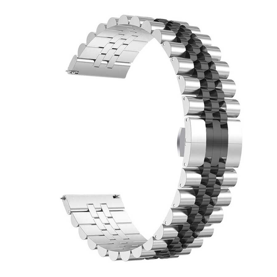 KNY Spovan Watch Plus in 22 MM ift Renkli Ayarlanabilir Kopal Metal Kay-Kordon KRD-36