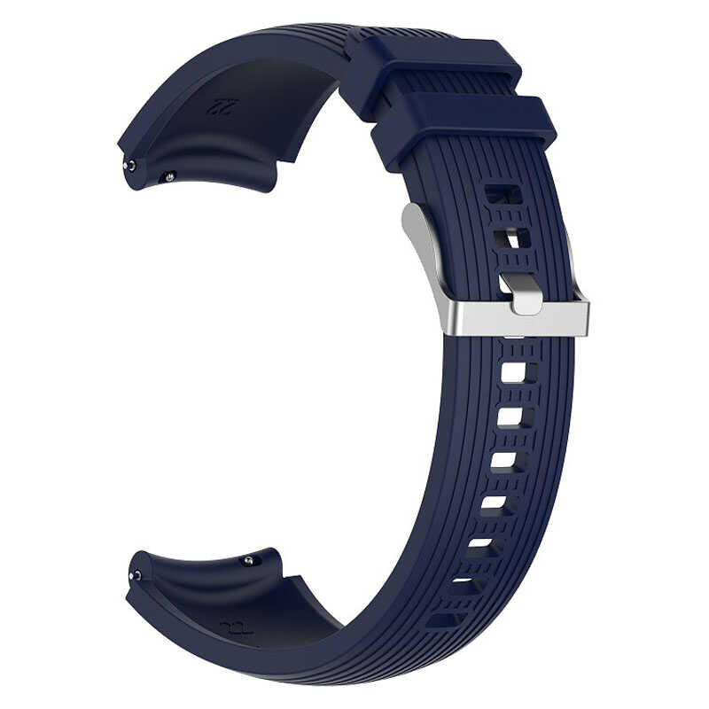 KNY Spovan Watch Plus in 22 MM izgili Desenli Ayarlanabilir Renkli Slikon Kay-Kordon KRD-18