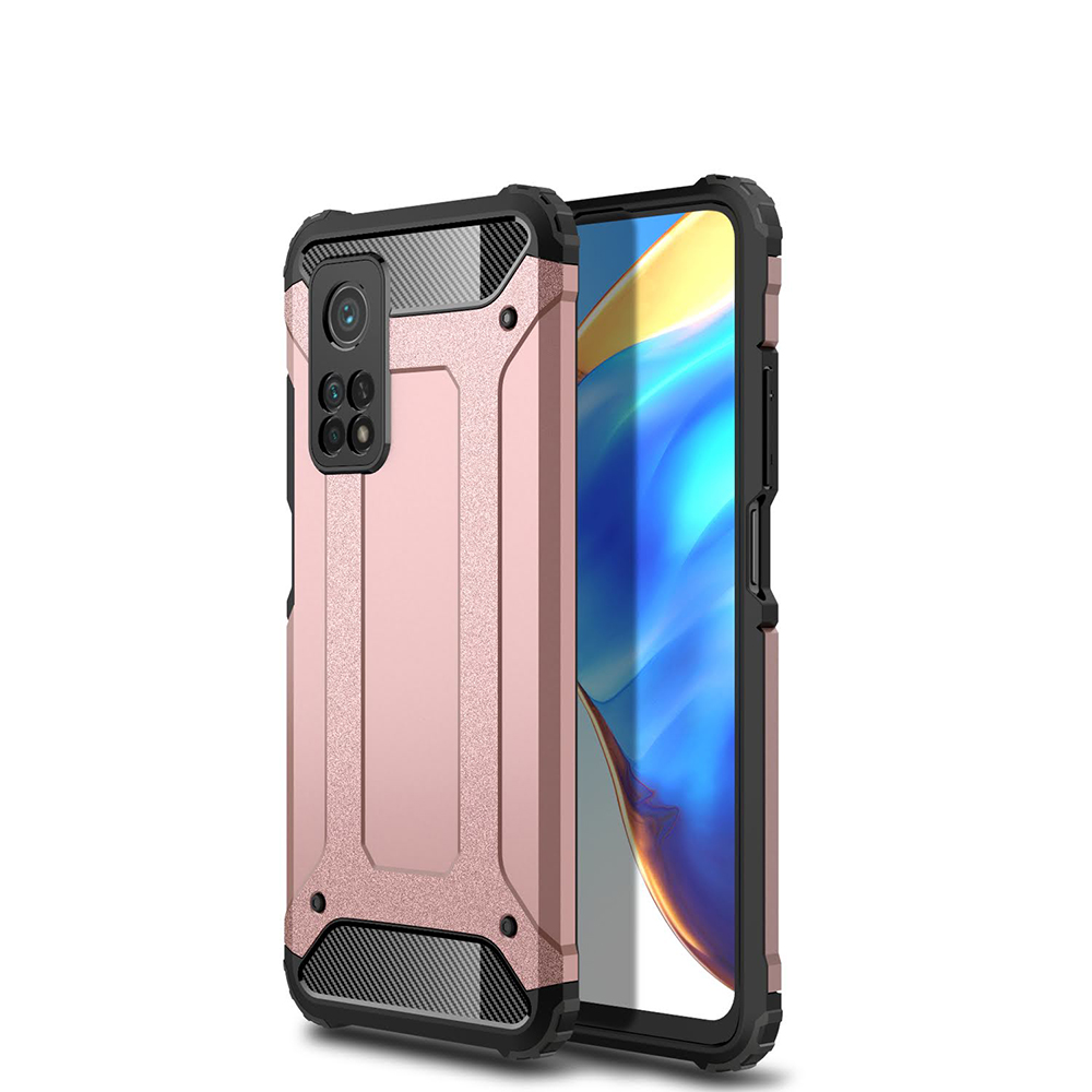 KNY Xiaomi Mi 10T Klf ift Katmanl Armour Case