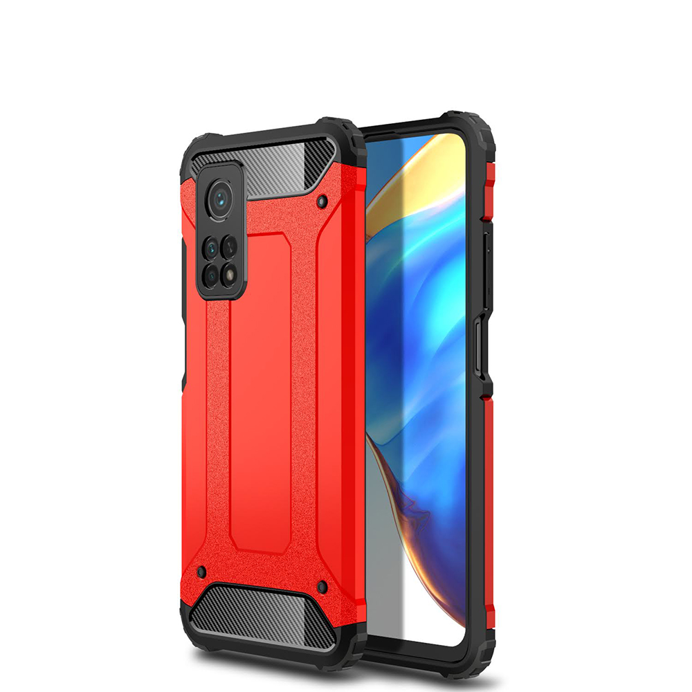 KNY Xiaomi Mi 10T Klf ift Katmanl Armour Case