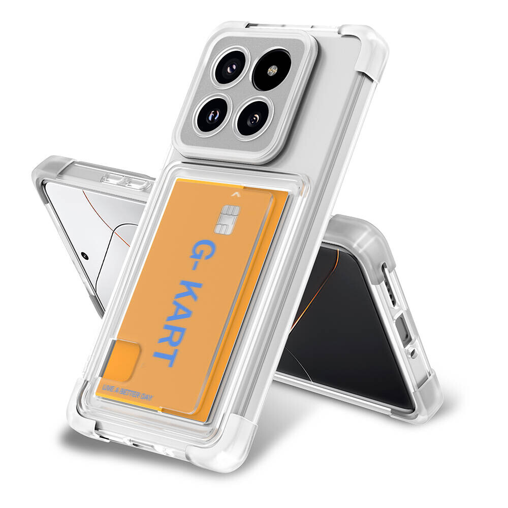 KNY Xiaomi Mi 14 Pro Klf Ultra Korumal Kamera Korumal Kart Koymal G-Kart Silikon