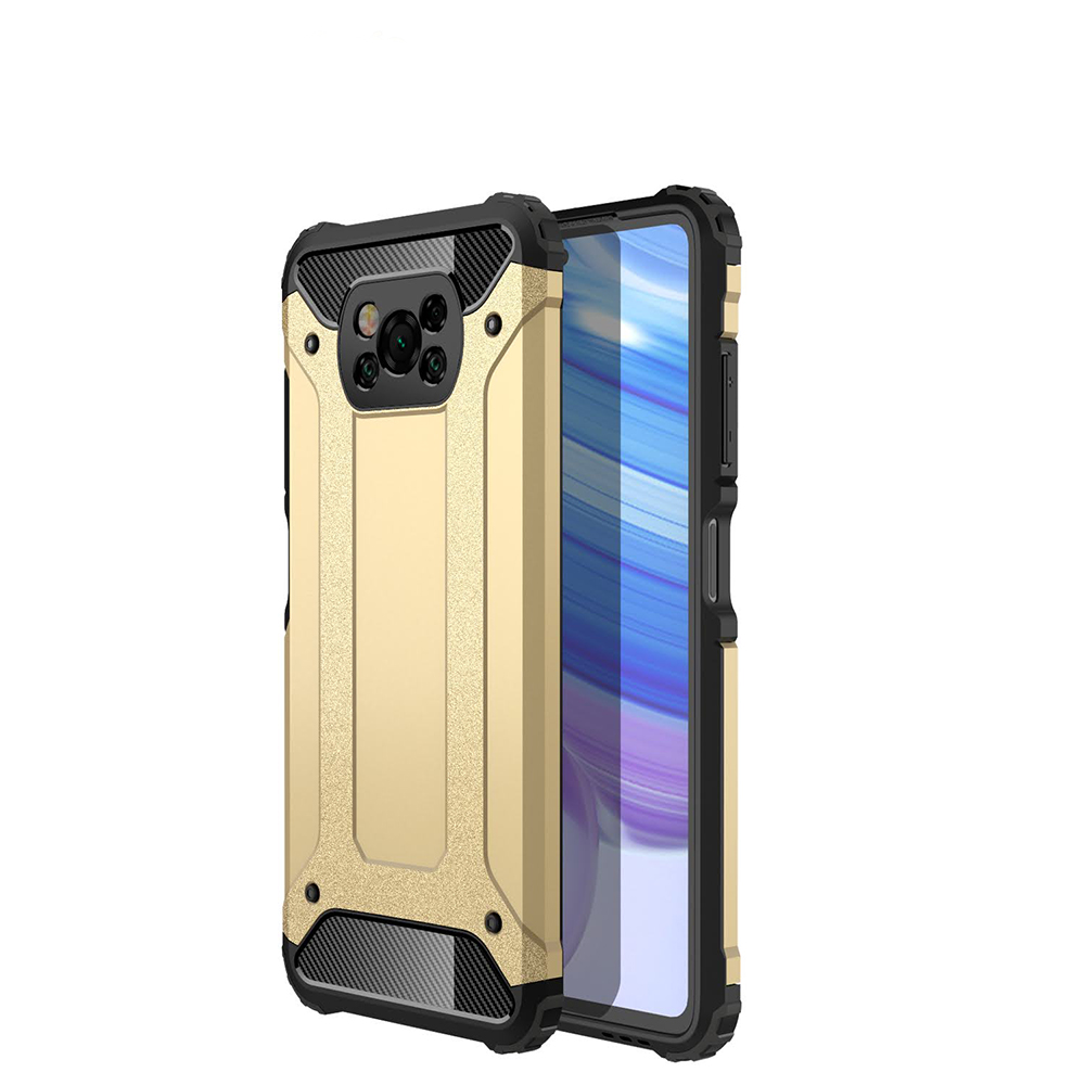 KNY Xiaomi Pocophone X3 NFC Klf ift Katmanl Armour Case
