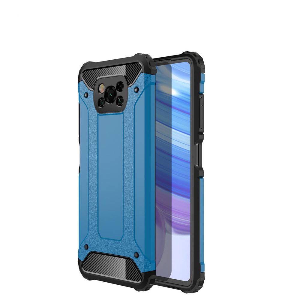 KNY Xiaomi Pocophone X3 NFC Klf ift Katmanl Armour Case