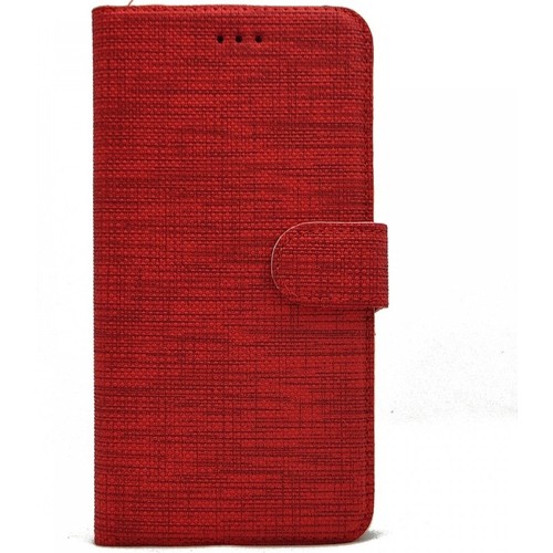 KNY Xiaomi Redmi 8A Kılıf Kumaş Desenli Cüzdanlı Standlı Kapaklı Kılıf