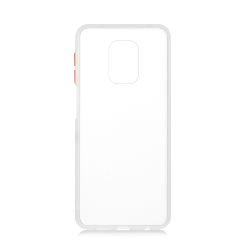 KNY Xiaomi Redmi Note 9 Pro Klf Renkli Silikon Kenarl Buzlu Fri Kapak